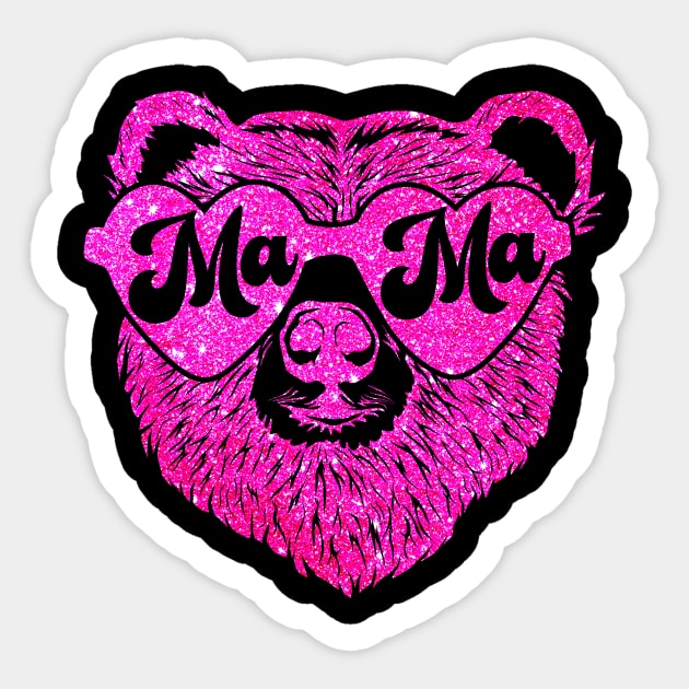 Groovy Mama Bear Mommy New Mom Mother's Day Baby Shower Sticker by SilverLake